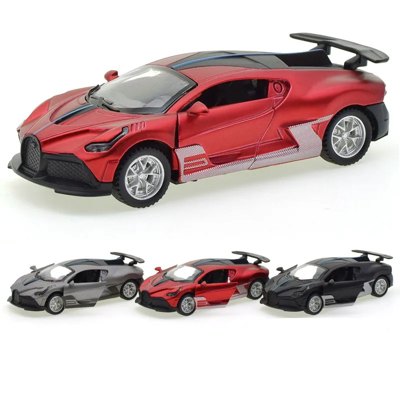 Toy Car Bugatti Lavoiturenoire Alloy Car Diecasts Toy Vehicles Car Model Miniature Scale Model Car For Children Early Education 1 32 scale alloy car model diecasts tractor truck engineering car model flatbed trailer toy children toys for kids collection