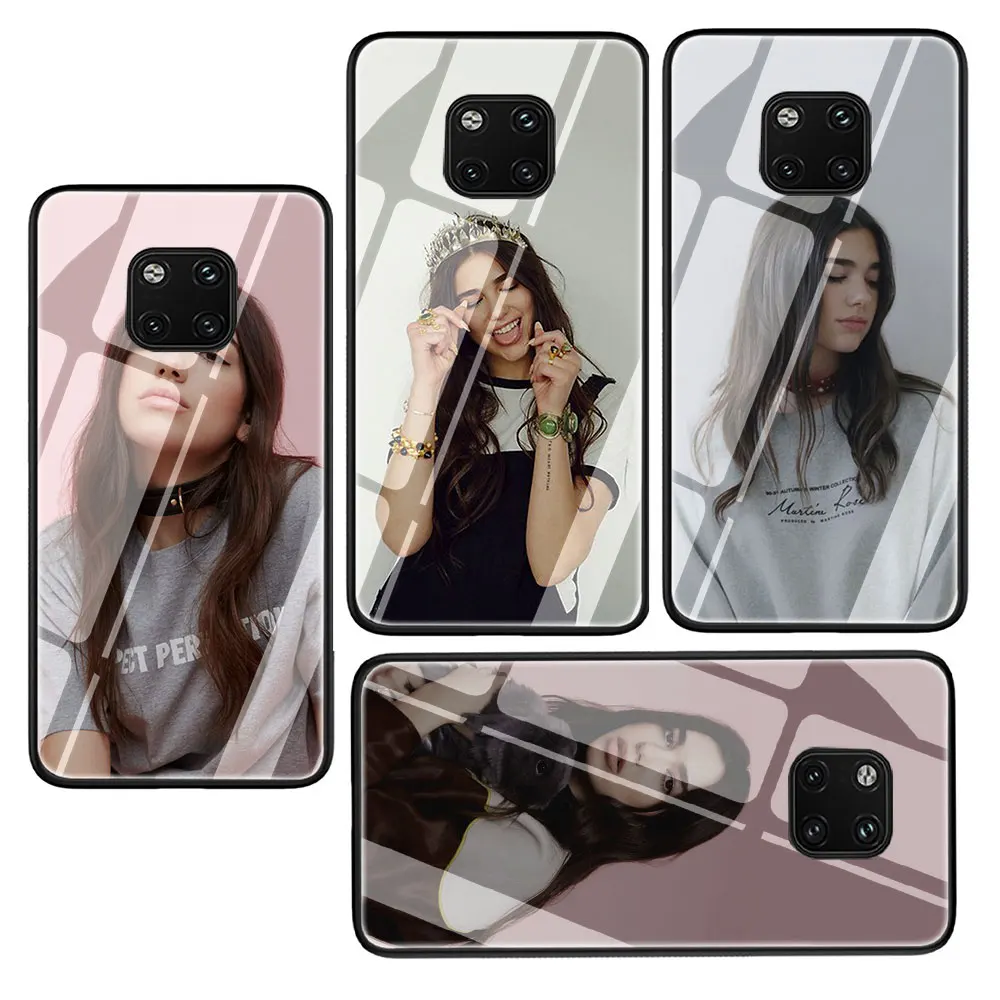 Dua Lipa DuaLipa закаленное стекло чехол для huawei P10 P20 30 mate 20 Honor 9 10 Lite Pro 7A 8X P Smart