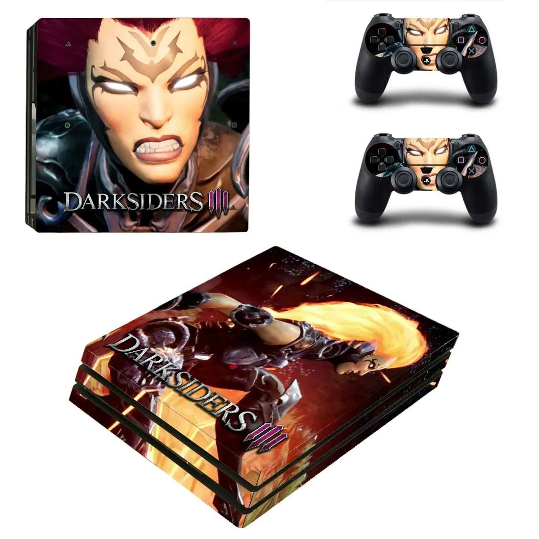 Ps4 Pro Darksiders 3 Stickers Ps 4 Play Station 4 Pro Vinyl Skin Sticker Pegatinas For Playstation 4 Pro Console And Controller Stickers Aliexpress