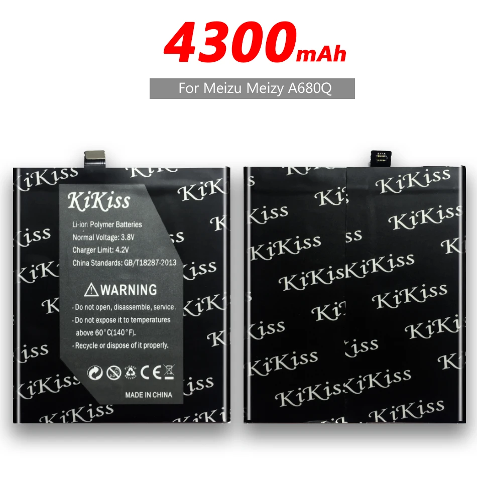 Бесплатный инструмент 4300 мА/ч мобильный телефон Батарея для Meizu M3E A680Q Meilan E BA02 +