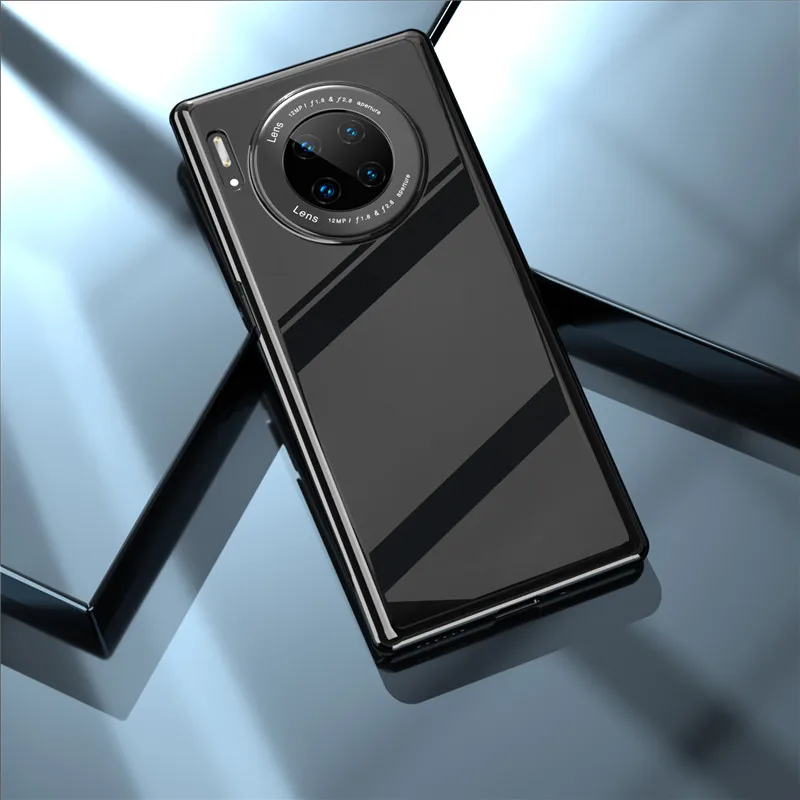 Quzong зеркальный чехол для телефона для huawei mate 30 Pro чехол s Гибридный Пластиковый 2в1 задняя крышка для huawei mate 30 Pro Capa Coque - Цвет: Black