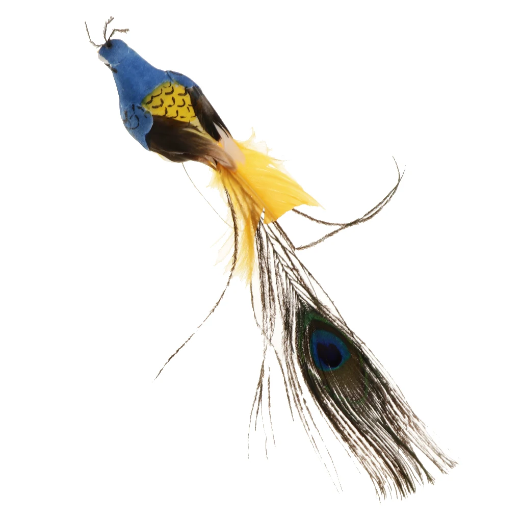 Creative Toy Gift Bird Ornaments Figurines Peacock Model Garden Sculpture