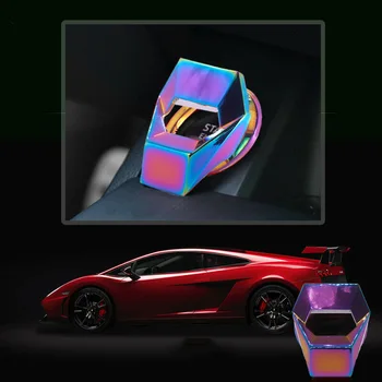 

1PC Engine Button Cover Universal Car Stop Cover Decorative Metal alloy