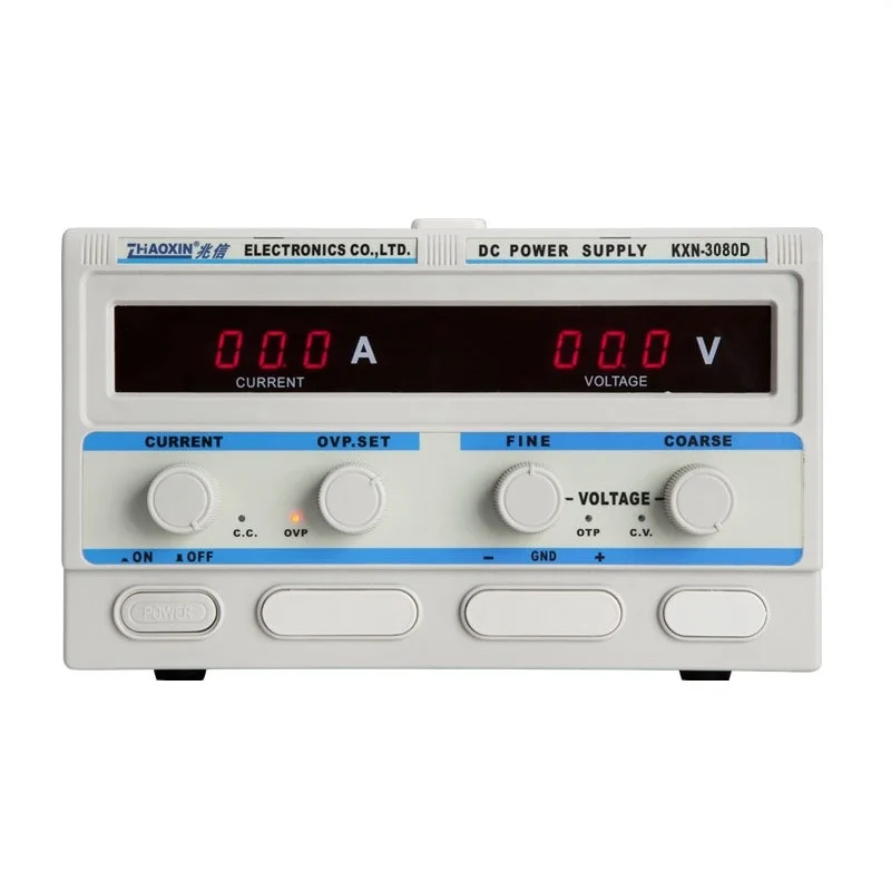 KXN-3080D KXN-3020D источник питания постоянного тока 30V20A Регулируемый источник питания 30 в 20A светодиодный высокомощный импульсный переменный источник питания постоянного тока 220 В KXN-3010 - Цвет: KXN-3080D