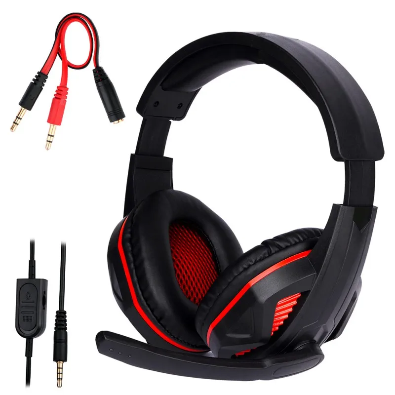 Gaming Headset casque Wired PC Stereo Earphones Headphones with Microphone for Xbox One Laptop Tablet Gamer