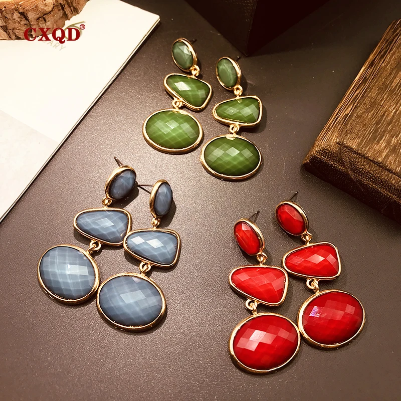 CXQD Vintage Geometric Triangle Oval Earrings For Women Dangle Drop Earrings 2020 Brincos Female Fashion Jewelry Party Gifts
CXQD Vintage Geometric Triangle Oval Earrings For Women Dangle Drop Earrings 2020 Brincos Female Fashion Jewelry Party Gifts