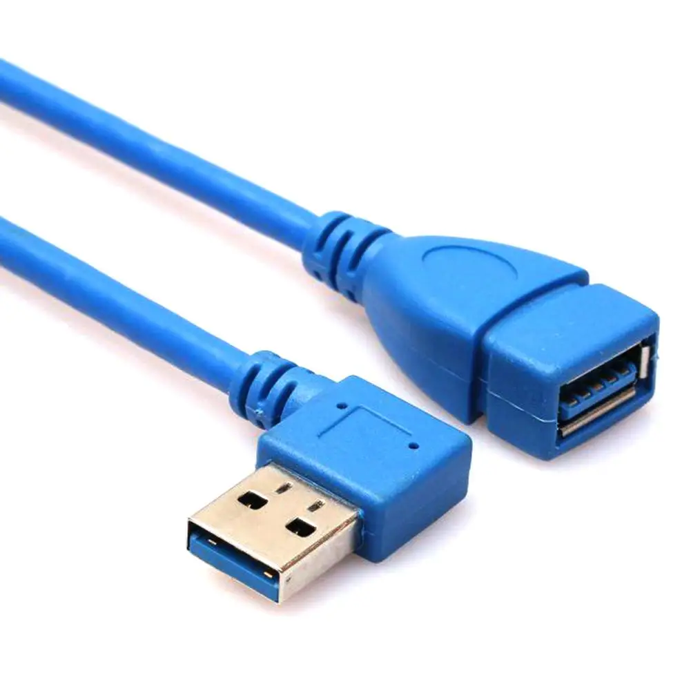 2 шт 90 градусов левый + правый угловой USB 3 0 тип A Мужской и Женский Удлинительный