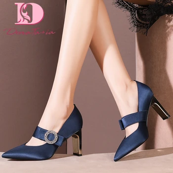 

Doratasia 2020 New Design Top Quality Sheepskin Party Pumps Woman Shoes Strange Style Pointed Toe Shoes Women Pumps Female