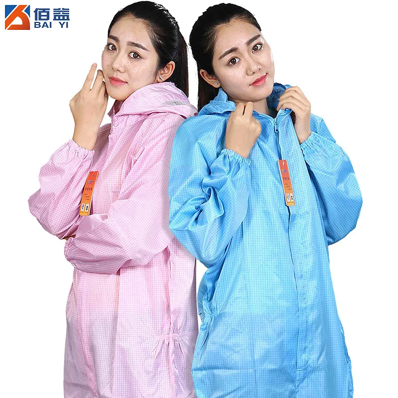 

Manufacturers Direct Selling bai yi Dust-Free Anti-static One-piece Hooded Work Clothes Currently Available Wholesale MEN'S AND