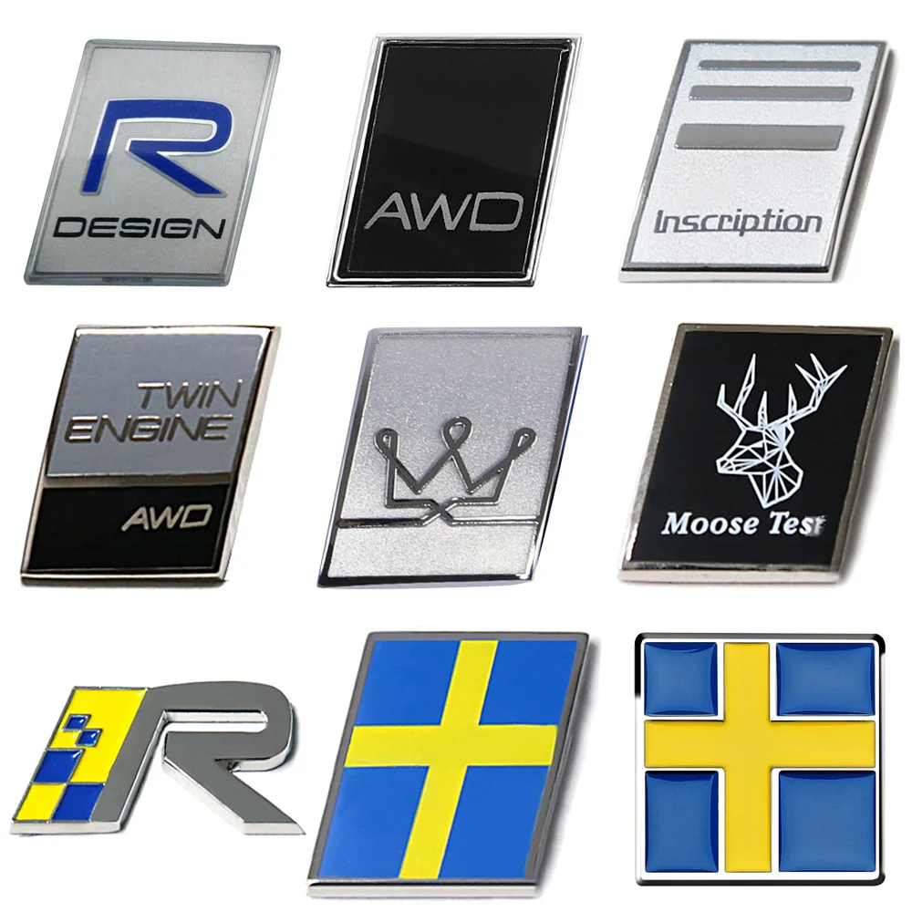 Rubber Volvo moose keychain emblem from sticker R design XC90 XC60 YL 