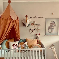 Cúpula de circo para colgar, para tienda mosquitera, cortina para cuna, cubierta redonda, dosel para ropa de cama, accesorio para decoración de habitación de niños pequeños