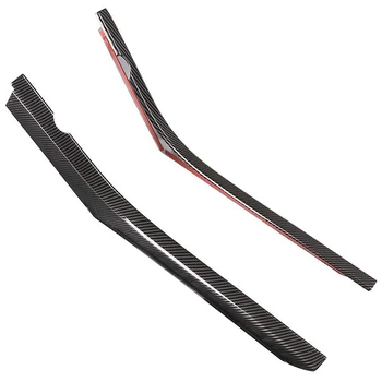 

2 Pcs Car ABS Interior Center Control Side Decoration Strips Panel Trim for Range Rover Evoque L551 2012-2019