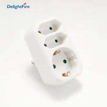 

EU Wall Socket 16A 250V 3 Outlet Power Convert Plug 1 to 3 way Power Strip Outlet Triple German Standard Adapter Plug 3500w