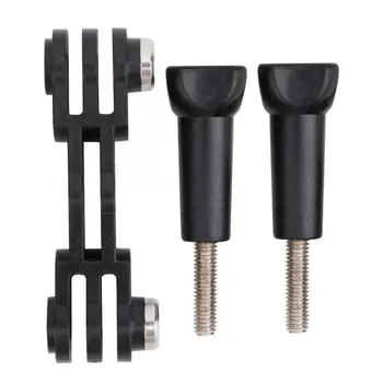 

High Quality Black Plastic Double Head Mount Holder Adapter LED Flash Light Tripod Bracket for Gopro/for Yi Sports