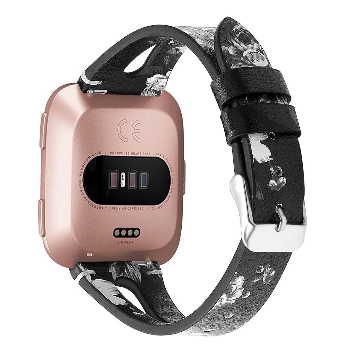 Colorful Flower Pattern Leather Band For Fitbit Versa Band Wristband Strap Bracelet Fit Bit Replacement Watch Straps Watchband