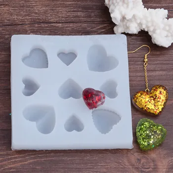 

Doreen Box Silicone Resin Mold Square White Sweet Heart Women DIY Making Jewelry Findings 9.3cm(3 5/8") x 9.3cm(3 5/8"), 1 Piece