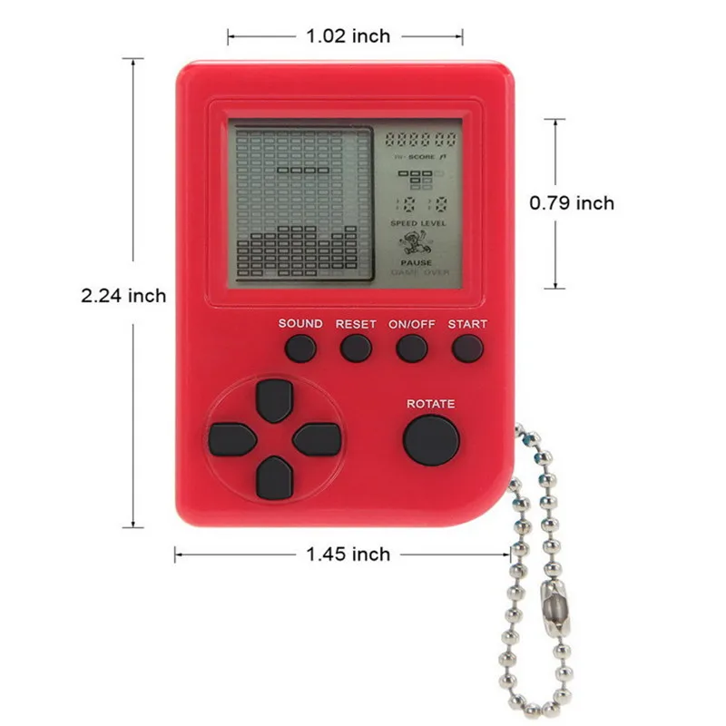 

Mini Classic Game Machine Children's Handheld Retro Nostalgic Game Console With Keychain Game Handheld