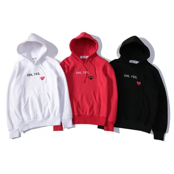 

HOT Unisex Men's Hoodies Fashion Play Hoodie red Heart Sweater Women