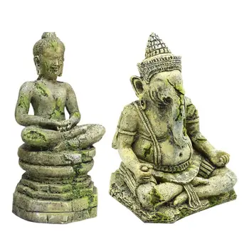 

Aquarium Decoration Elephant God Shakyamuni Statue Underwater Landscape Ornament