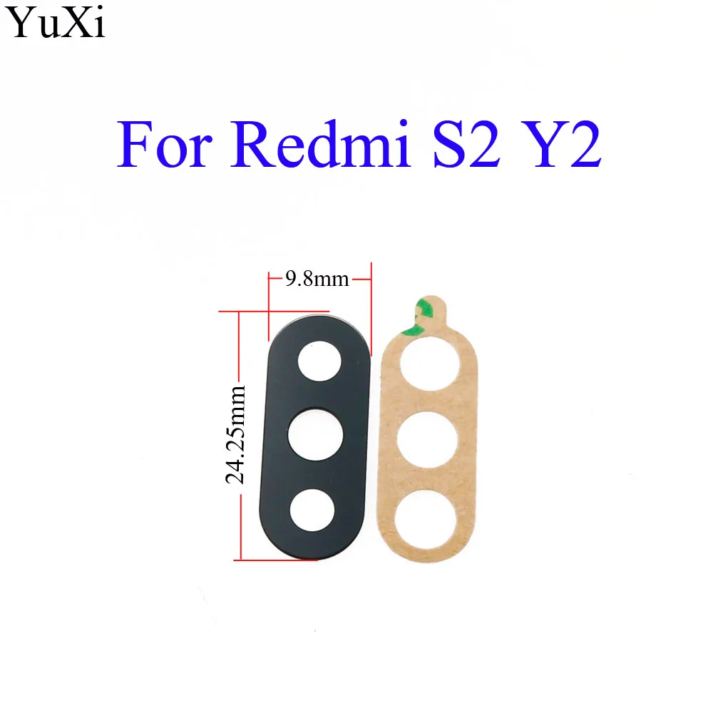 YuXi для Xiaomi Redmi S2 Y2 Задняя крышка объектива камеры с клеем | Мобильные телефоны и