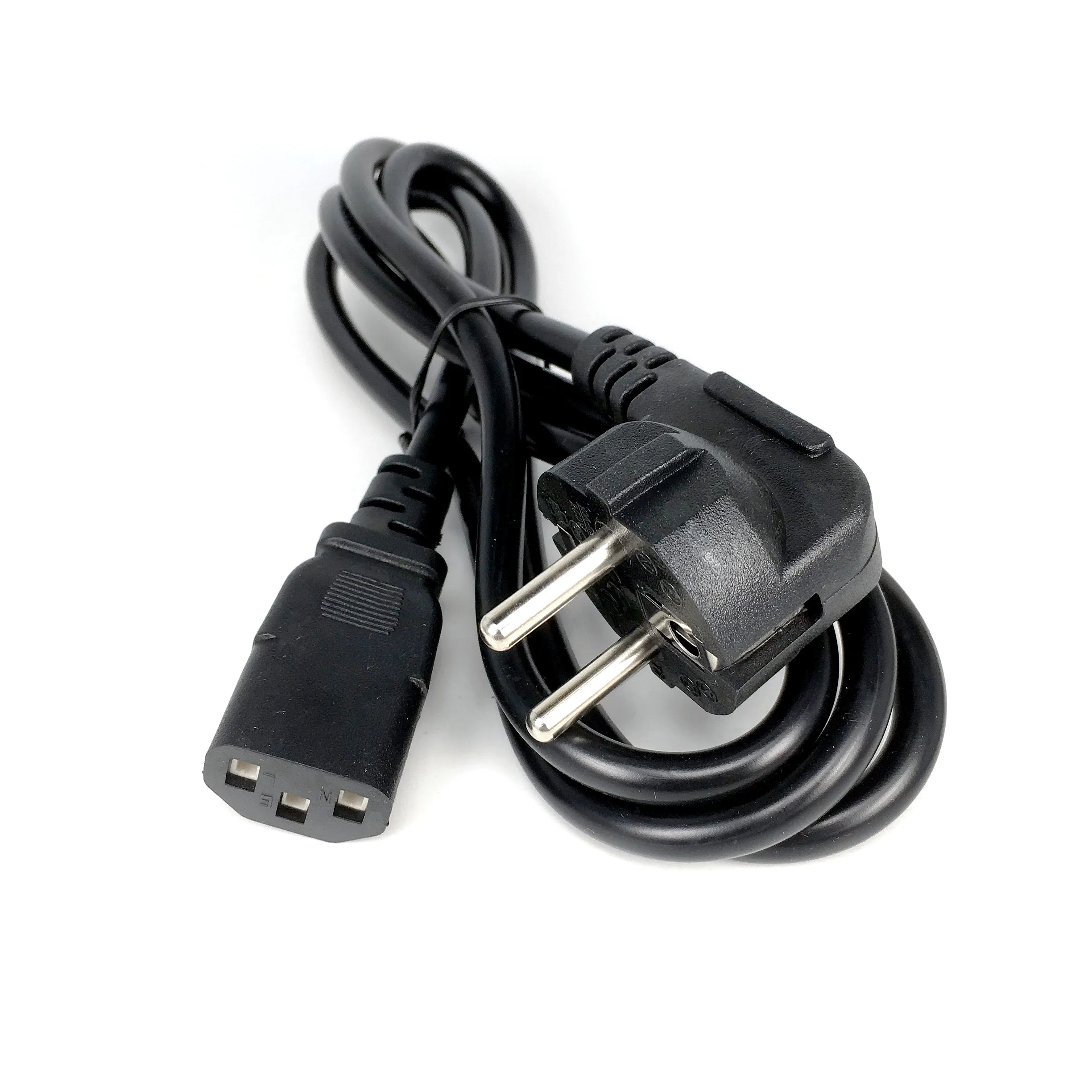 Power Cable EU IEC C13 AC Power Extension Cord 1.2m 1.5m 1.8m 3*0.75mm For PC Computer Monitor PSU Antminer Printer LG TV