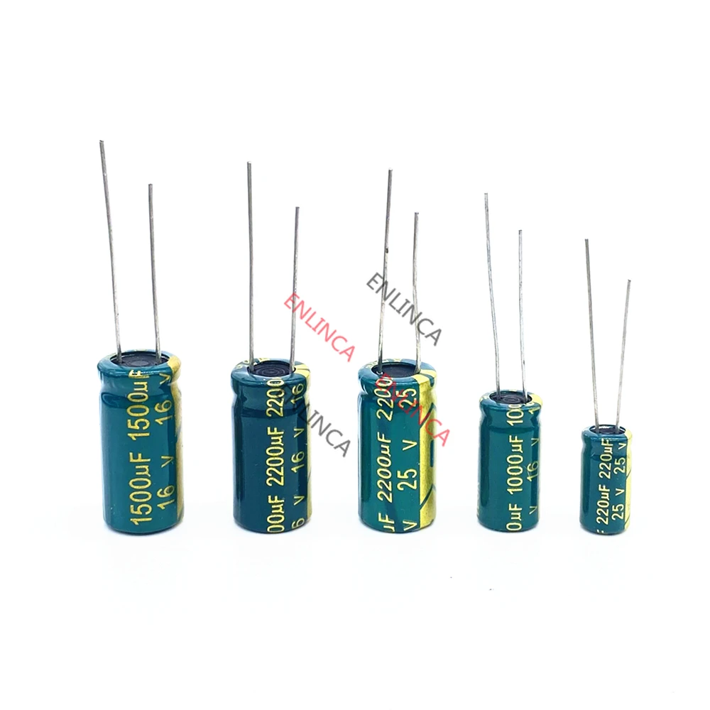 High Frequency Low ESR Aluminum Capacitor 100UF 220UF 330UF 470UF 680UF 1000UF 1500UF 2200UF 3300UF 10V 16V 25V 35V 50V 400V