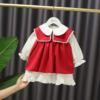 

Children's Sweet Lolita Skirt Autumn Baby Loli Wind Cute Doll Bubble Skirt