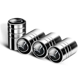 

4pcs Car Wheel Tire Valve Caps Stem Case For Mazda 3 Mazda 6 Atenza Axela Demio CX3 CX5 MP MS