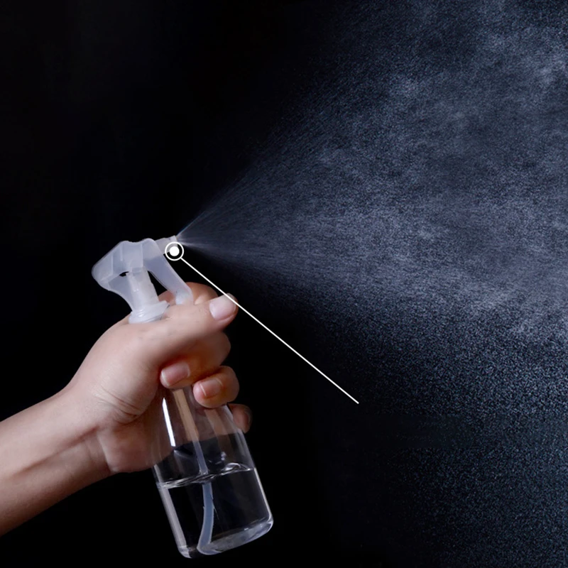 

200ML Transparent Plastic Spray Bottle Portable Refillable Container Empty Bottle