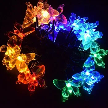 

Solar Butterfly Lights String Led Fairy Lights Garland Waterproof Christmas Outdoor Garden Holiday Decoration Lights Butterfly