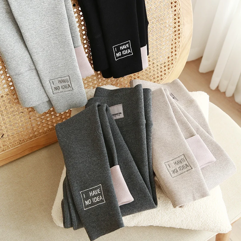 

Леггинсы женские плюшевые утепленные брюки с высокой талией повседневные брюки женские теплые брюки женские леггинсы осень и зима