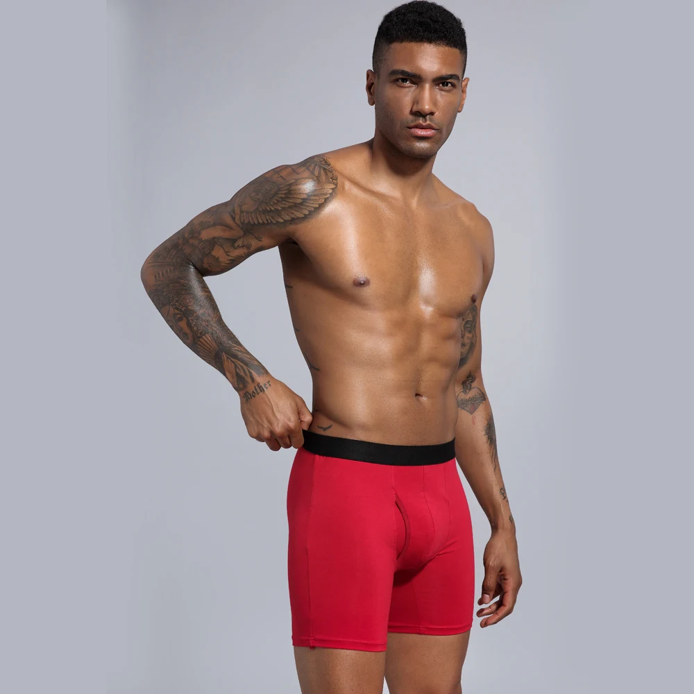 Boxershort Men Boxers Cotton Loose Under Wear Plus Size Boxers boxer homme Long Boxer Underwear Underpants Men