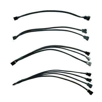 

Mainboard CPU 4 PIN Fan Extention Cables PWM 4P Adapter Cable Computer Case Mainboard 4 PIN Power Cables Connectors Fan Splitter
