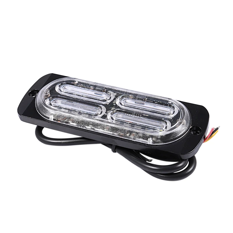 4 шт 20-Led супер яркая аварийная предостережение опасная конструкция Водонепроницаемая Янтарная лента-вспышка, подходит для автомобиля грузовик S