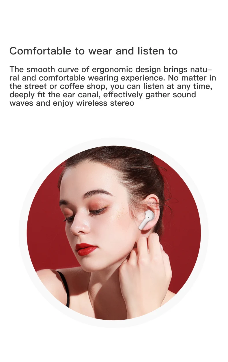 TWS True Wireless Bluetooth 5 0 Headphones Earphones Earbuds in ear Waterproof IPX7 for iPhone Xiaomi Huawei One Plus