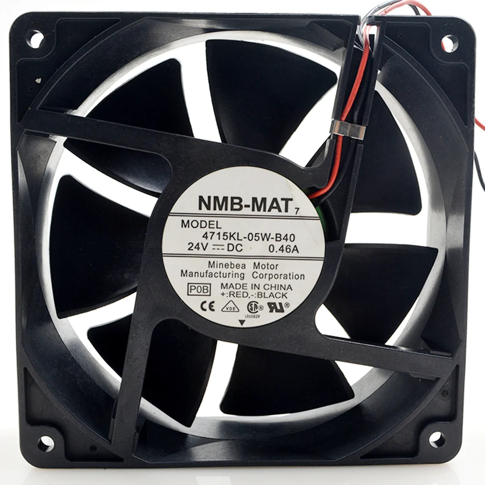 

For NMB Blowers 4715KL-05W-B40 12038 12cm 120X120X38mm DC 24V 0.46A Axial industrial server computer cooling fans