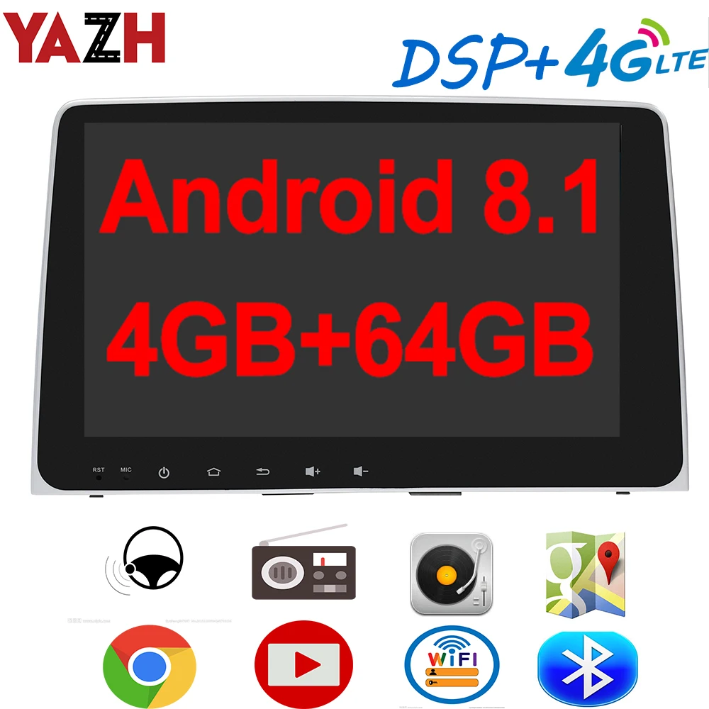 YAZH Android 8 1 автомобильный радио мультимедиа для Hyundai Sonata 2018 с 9 0 &quotIPS GPS дисплей Bluetooth