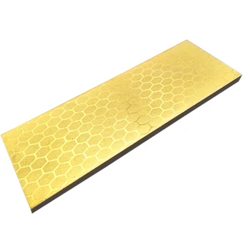 

200 X 70 X 8Mm Professional Large Diamond Whetstone 400 Grit / 1000 Grit Double-Sided Grinding Block Gold Without Base