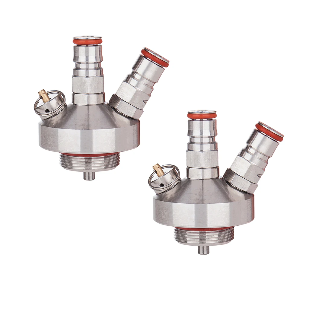2pcs Stainless Steel Keg Beer Growler Spear Tap Dispenser for Beer growler w/hose