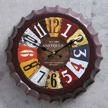 

Wall clock, series: Interior, "Cover", colored numbers, d = 25 cm, smooth running