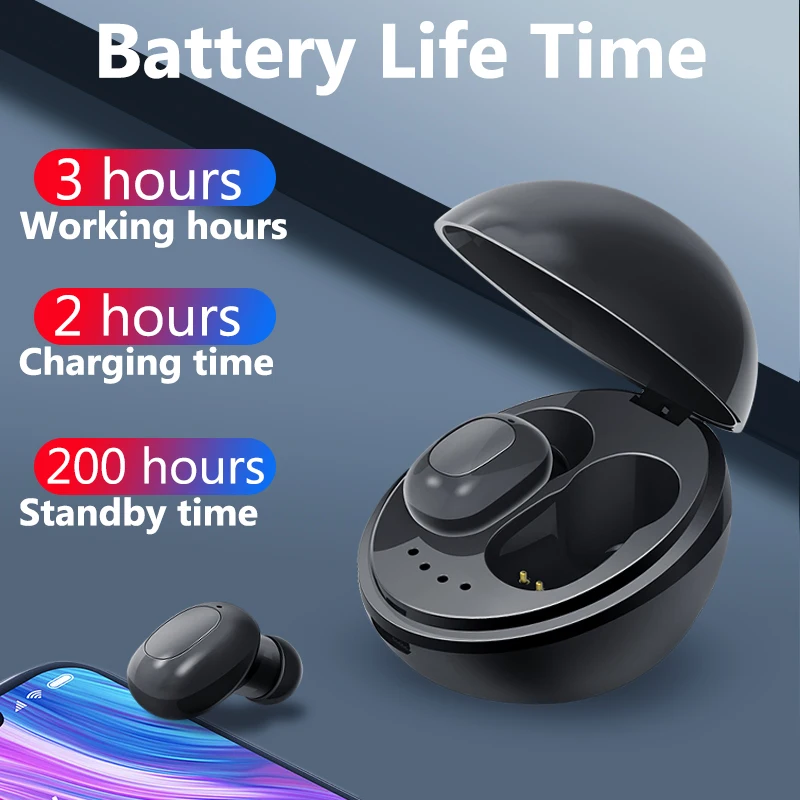 Bluetooth V5 0 Earphone Wireless Earphones Stereo Sport Wireless Earbuds Headset For iPhone Xiaomi With Charging Box