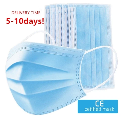 

2000pcs Face Mouth Anti Virus Mask Disposable Protect 3 Layers Filter Dustproof Earloop Non Woven Mouth Masks 48 hours Shipping
