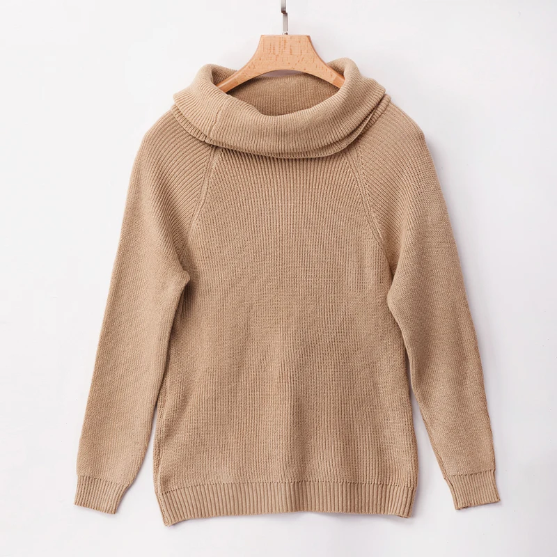 Knitted Sweater Pullover Women Autumn Winter Off Shoulder Loose Sexy Slim Women Clothes Knit Sweater Women Tops Pullover 2019 (1)