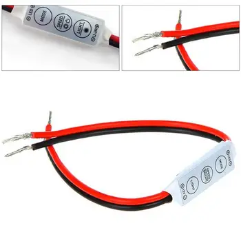 

L42 *W12 *H3 mm DC12V-24V Led Dimmer Controller 3 Keys Control Single Color Led Strip Light <1W Static power consumption