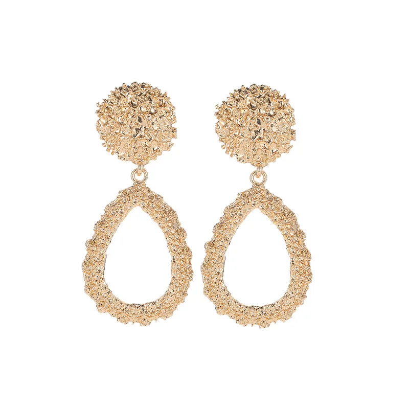 Clip on Earrings for Women Gold Silver Color Geometric Big Earrings Metal Statement Vintage Ear Clips Jewelry ear clip earrings clip earrings