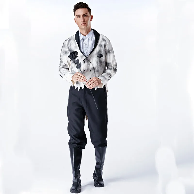 Women Men Masquerade Cosplay Devil Costumes Corpse Ghost Bride Dress Couple Halloween Party Cosplay Horror Scary Vampire Outfits
