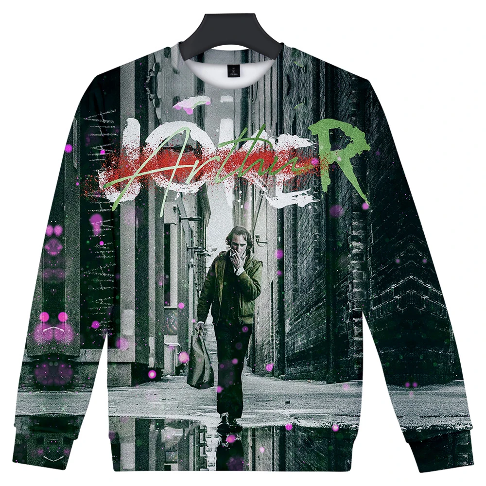 3D Joker Print Sweatshirts Women Men Clothing Tops 2019 Hot Sale Cool Hip Hop Casual Warm Sweatshirt Clothes Top Plus Size 4xl | Мужская