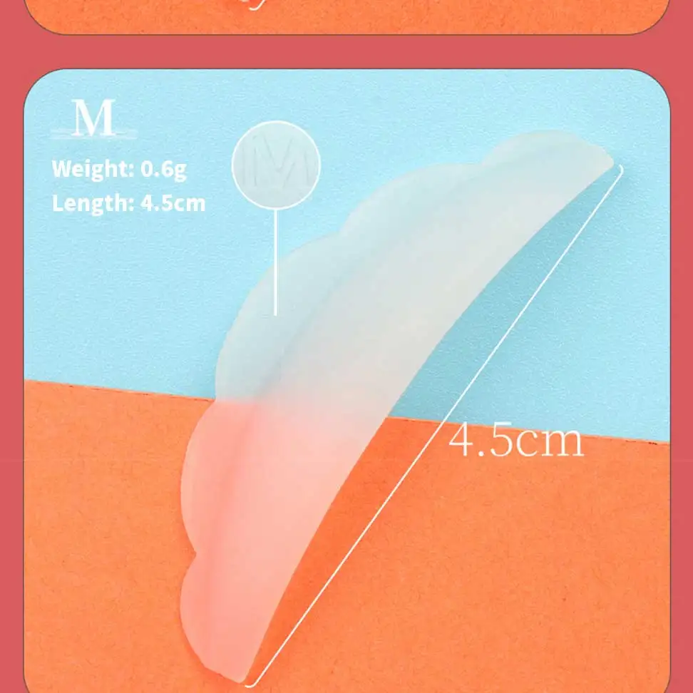 Description Picture 4 of item5Pairs Silicone Eyelash Perm Pad Colorful Recycling Lashes Rods Shield Lifting 3D Eyelash Curler Accessories Applicator Tools