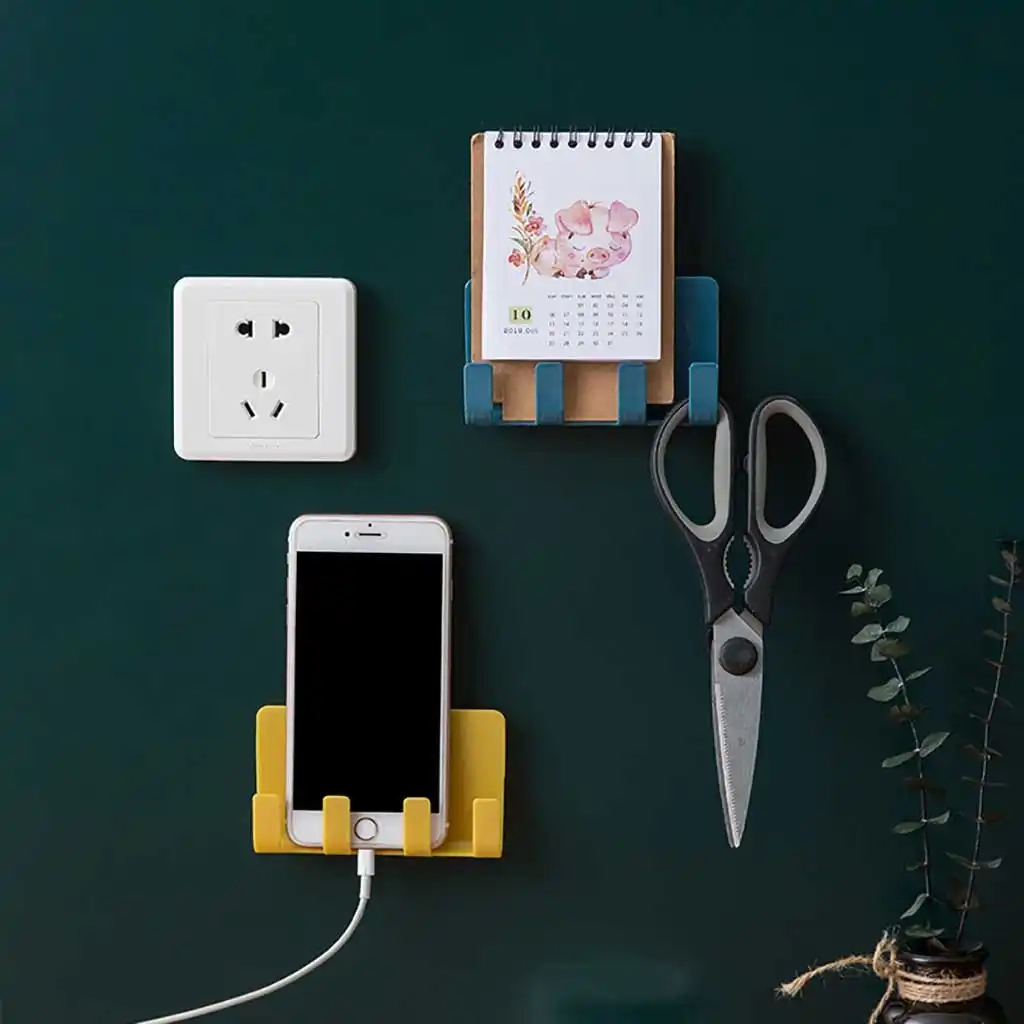 Soporte De Carpeta De Telefono Movil Pared Creativa Sin Dejar