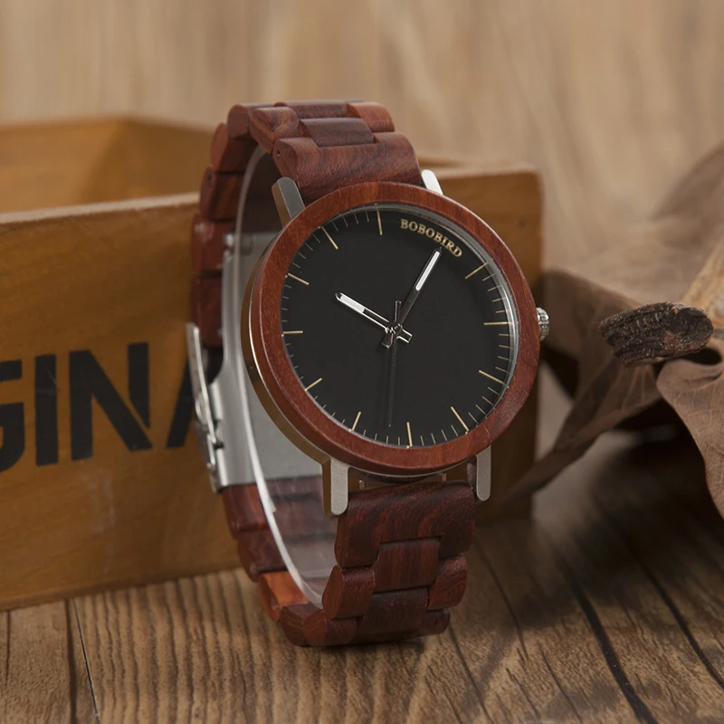 red wood band bobo bird watches for men (6)